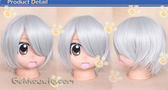  Cosplay  White Curly Wig