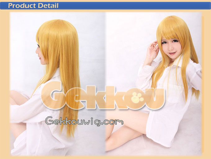  Gold Straight Wig