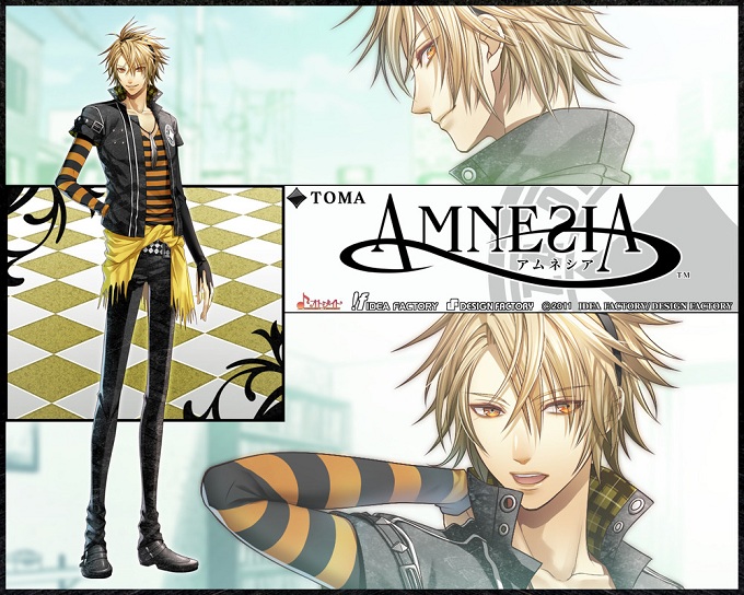 Amnesia Cosplay Toma Gold Straight Wig