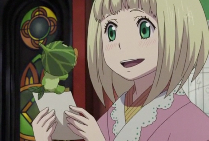Blue Exorcist Cosplay Moriyama Shiemi Gold Straight Wig