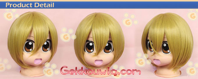 Durarara!! Cosplay Kida Masaomi Gold Straight Wig
