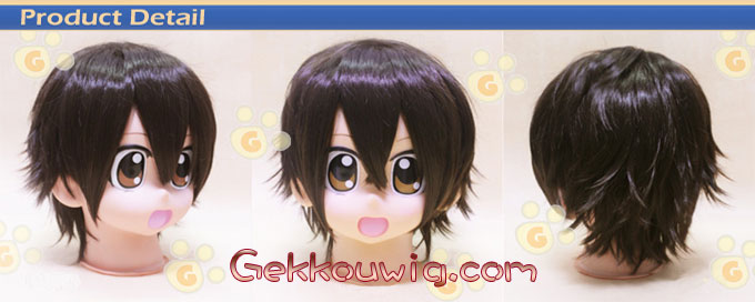 DuRaRaRa!! Cosplay Orihara Izaya Black Curly Wig