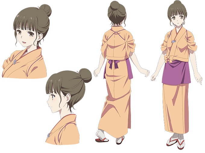 Hanasaku Iroha Cosplay Nako Oshimizu Green Ponytail Wig