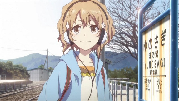 Hanasaku Iroha Cosplay Ohana Matsumae Gold Curly Wig