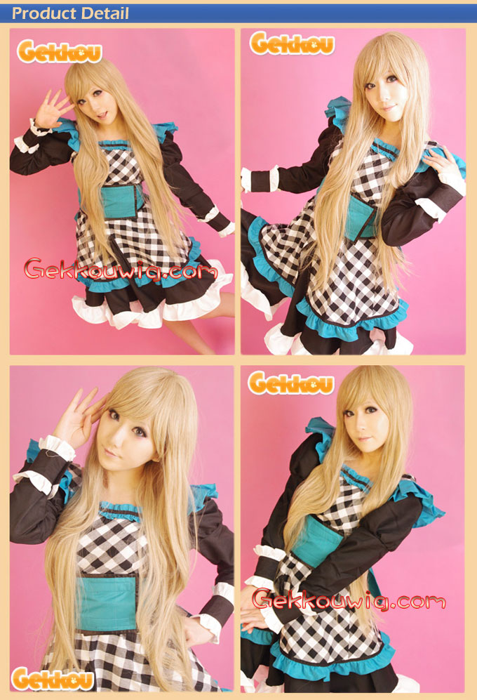 Hetalia Cosplay Belarus Gold Straight Wig