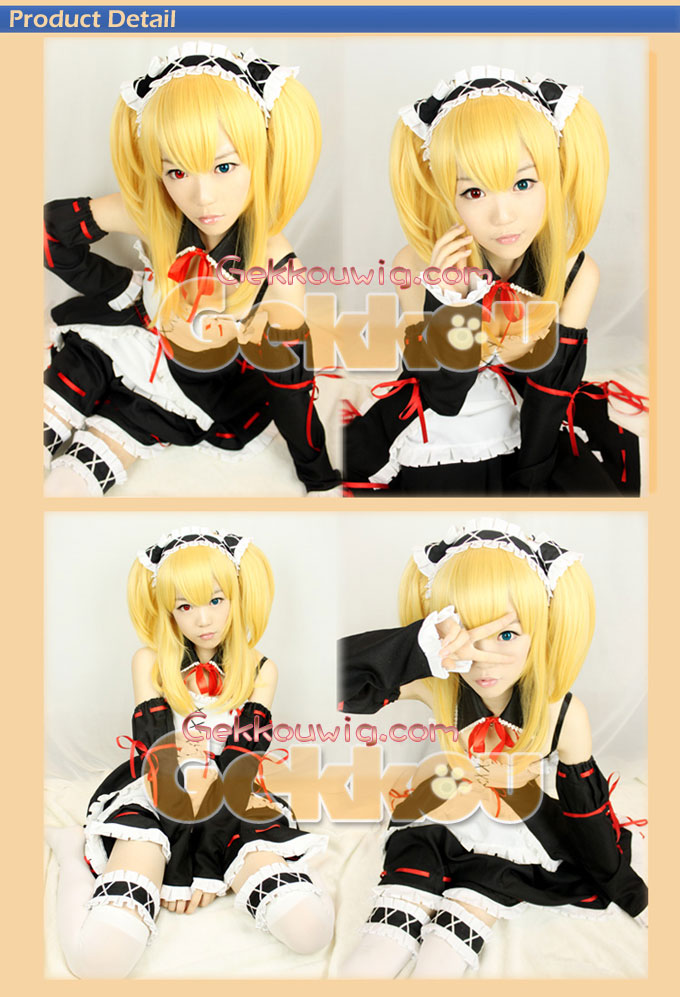 I Don't Have Many Friends Cosplay Kobato Hasegawa Orange Ponytail Wig