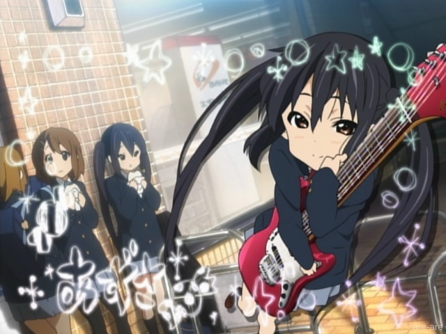 K-On! Cosplay Azusa Nakano Black Ponytail Wig