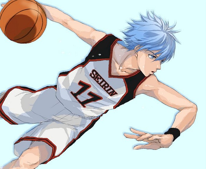 Kuroko's Basketball Cosplay Tetsuya Kuroko Blue Curly Wig
