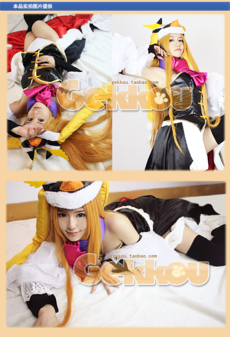 Mawaru Penguindrum Cosplay Himari Takakura Orange Straight Wig
