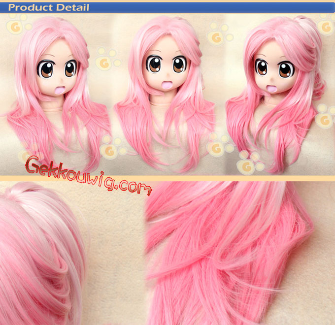 Mawaru Penguindrum Cosplay Sanetoshi Watase Pink Straight Wig