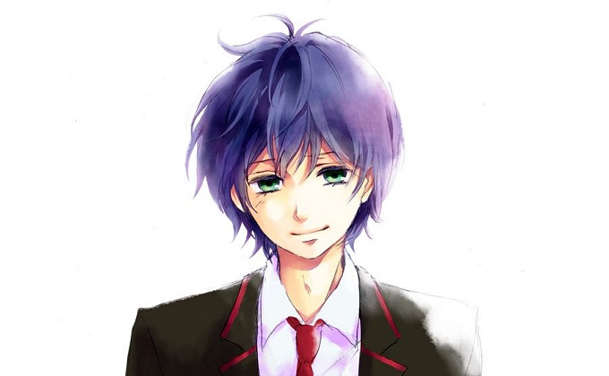 Mawaru Penguindrum Cosplay Shouma Takakura Purple Curly Wig