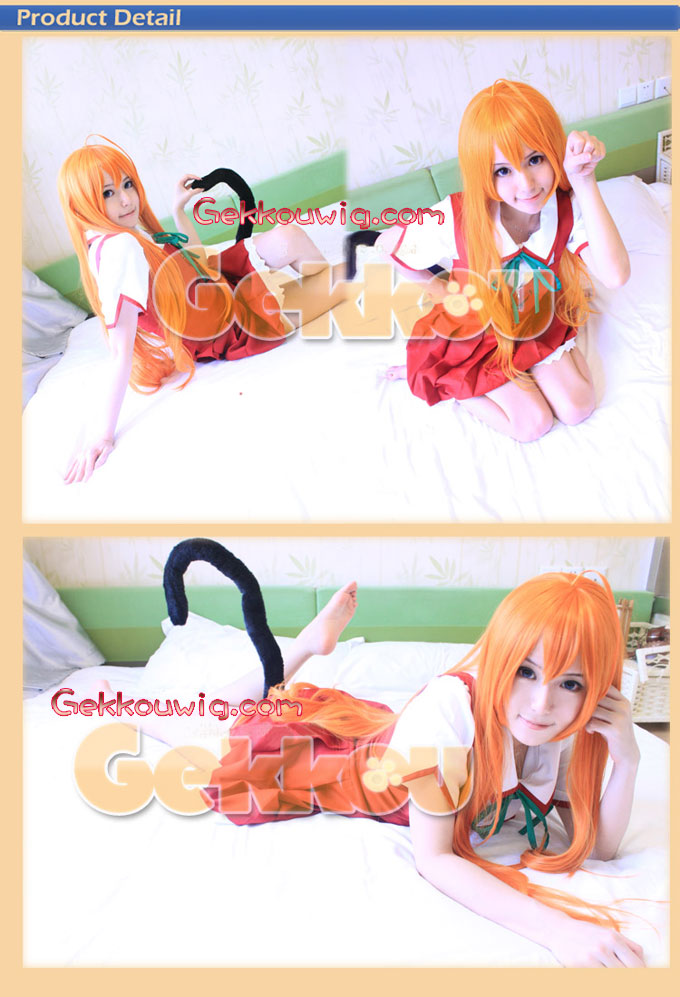 Mayo Chiki! Cosplay Subaru Konoe Orange Straight Wig