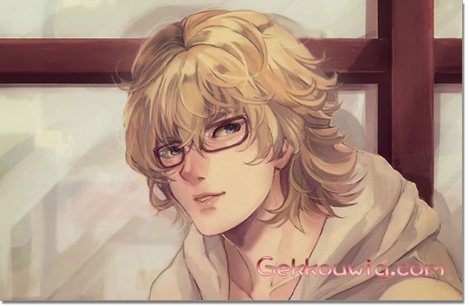 Tiger & Bunny Cosplay Barnaby Brooks Jr Gold Curly Wig