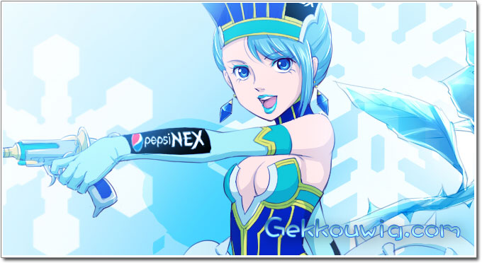 Tiger & Bunny Cosplay Blue Rose Blue Ponytail Wig