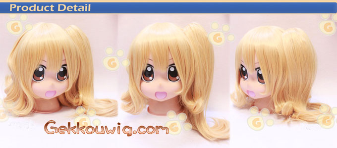 Touhou Project Cosplay Flandre Scarlet Gold Ponytail Wig