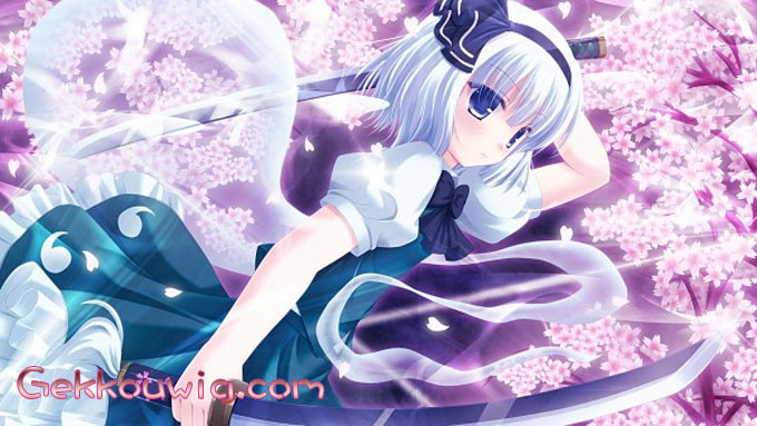 Touhou Project Cosplay Konpaku Youmu White Straight Wig
