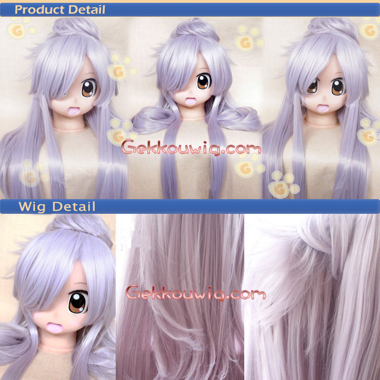 UN-GO Cosplay Inga (female) Purple Ponytail Wig