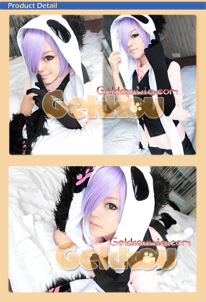 Un-Go Cosplay Inga Purple Straight Wig