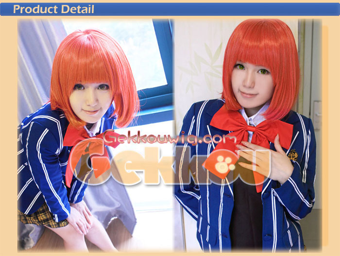 Uta no Prince-sama Cosplay Haruka Nanami Red Curly Wig