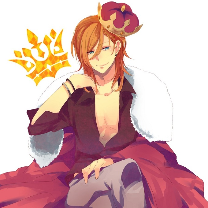 Uta no Prince-sama Cosplay Ren Jinguuji Orange Straight Wig
