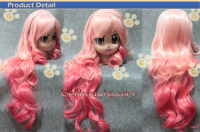 Uta no Prince-sama Cosplay Ringo Tsukimiya Pink Curly Wig