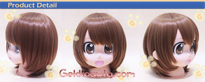 Vocaloid Cosplay Meiko Brown Straight Wig