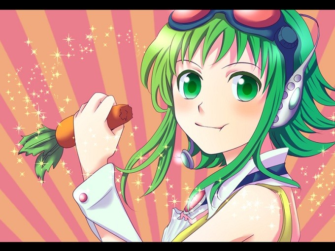 Vocaloid (Megpoid) Cosplay GUMI Green Curly Wig