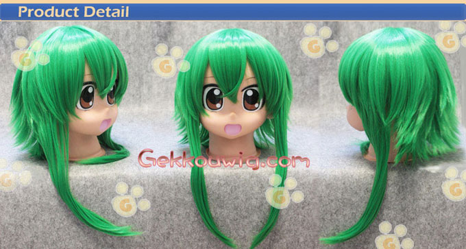 Vocaloid (Megpoid) Cosplay GUMI Green Curly Wig
