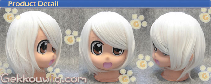  White Straight Wig