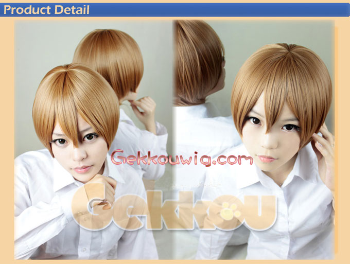 You and Me Cosplay Yuki Asaba or Yuta Asaba Gold Straight Wig